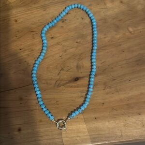 Blue Beaded Necklace Turquoise Classic Design